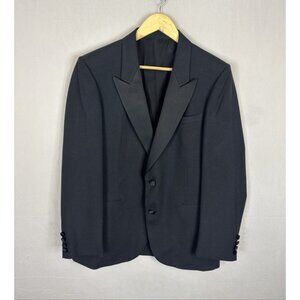 Tradition Men‎ 38 Tuxedo Jacket Black Peak Lapel Formal Blazer